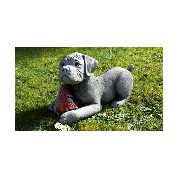Maturi Lowery Boxer Puppy Stone Garden Statue & Reviews Wayfair.ie